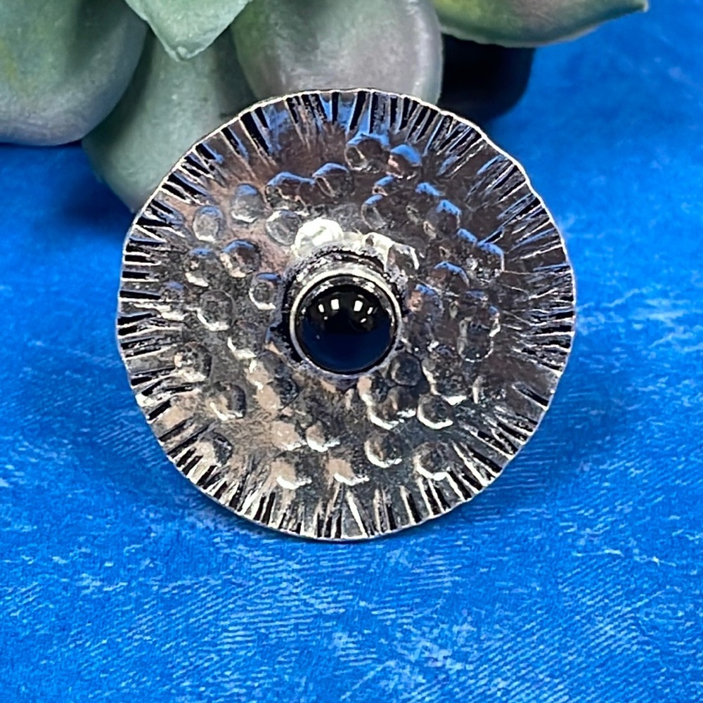 Onyx Shield Ring - image 3